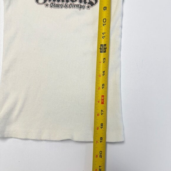 Vintage Y2k Famous Stars & Straps Tank Top Womens Juniors Small 9.5x19 USA - Picture 10 of 10